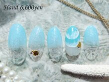 プラスネイル 北千住東口店(PLUS NAIL)/【3083】海ネイル