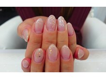 アイリッシュネイル 久屋大通店(Irish Nail)/グレージュ×キラキラ