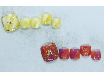 ネイルサロン ブリオン(Nail Salon Bullion)/マーブルウェーブネイル