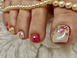 【小川】シェル夏フットネイル★