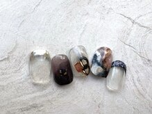 ゆびノさき イバラキシ(ibarakishi)/シンプルフレンチニュアンス