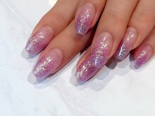 ルームヘアネイル 曙橋店(Room hair nail)/きらきらパープルラメグラ