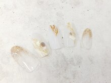 グラマーネイル(Glamor nail)/シェル ×ニュアンス