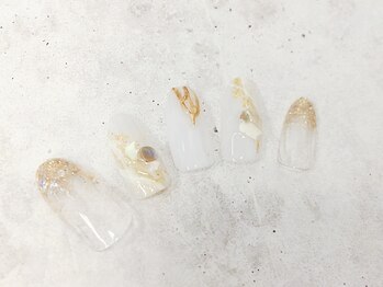 グラマーネイル(Glamor nail)/シェル ×ニュアンス