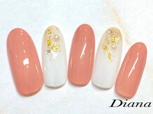 ディアナ ひたちなか高場店(DIANA)/定額ネイル　6600円　B‐023
