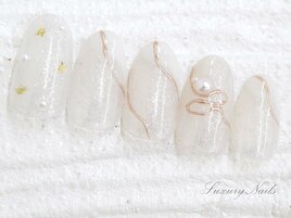ホワイト＊ニュアンスミラーNail