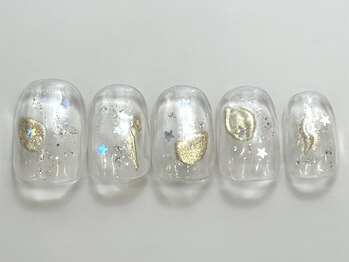ネイルメゾン 天神店(NAIL MAISON)/ゴールドミラークリア¥4550