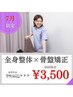 【人気No.1★迷ったらコレ！】全身矯正/全身整体(AI姿勢分析付き)￥3,500
