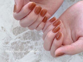 ネイルサロン モネ(Monet)/テラコッタワンカラー