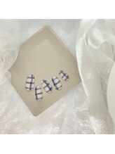 ツメトトノウ/¥7300　チェックネイル