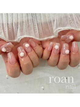 ロアンネイル(roan nail)/バラとフラッシュ