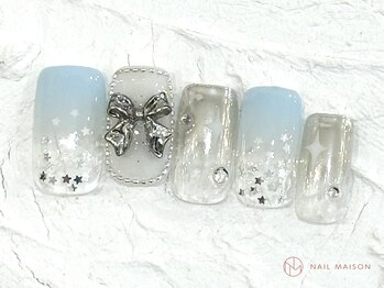 ネイルメゾン 池袋店(NAIL MAISON)/キラキラブルー¥10550