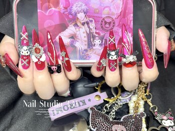 サンサンイチ 関内店(331)/推しネイル☆蘭丸×くろみちゃん