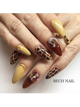 レッシュネイル サロンアンドスクール(RECH NAIL salon&school)/ジラフ柄