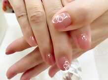 プルミエ ネイル(Premier Nail)/手描きフラワー☆定額