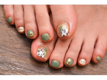 ネイルサロン Smith(スミス)/塗りかけレオパードフット5280円