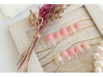 エヌスタイル(N-STYLE)/グラデーション＋アート　¥6800