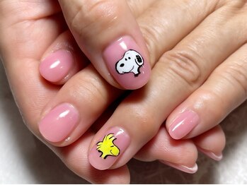 レディグリッター(Lady glitter)/スヌーピーネイル