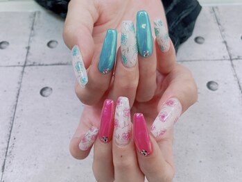 ネイル ビューティーマジック 葛西本店/ゴージャスローズネイル