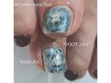 コスモ オーラ ネイル(Cosmo Aura Nail)/◆ワンカラー2本アート*フット◆