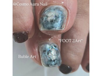コスモ オーラ ネイル(Cosmo Aura Nail)/◆ワンカラー2本アート*フット◆