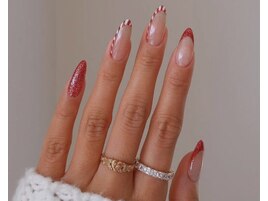 クリスマス/冬ネイル/ツイード