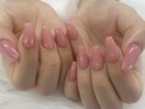 【山崎】オフィスピンクネイル