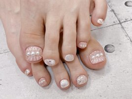 フットぷっくりネイル