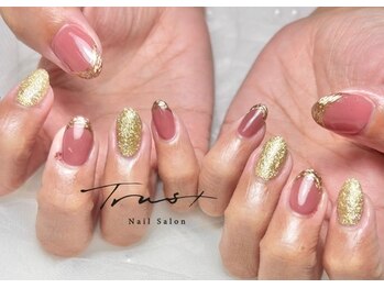 トラストネイル 佐野店(TRUST Nail)/ミラーフレンチネイル