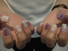 紫陽花ネイル