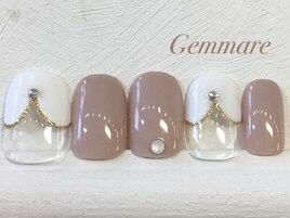 変形フレンチネイル