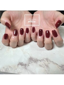 エリー(ellie)/ボルドー ワンカラーネイル