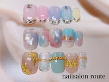 ネイルサロン ルート 二子玉川(nailsalon route)/4月キャンペーンネイル¥7380