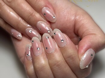 ネイル アンド ボディジュエリー リッチスタイル(Nail&Body Jewely Rich style)/チークネイル