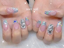 ノレネイル(nore nail)/幅広ガラスフレンチ