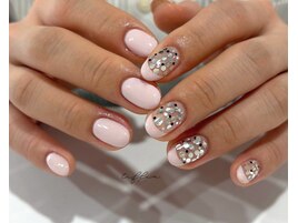 ～ホロ×春フレンチネイル～