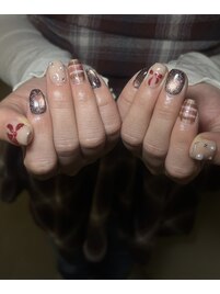 check×ribbon nail