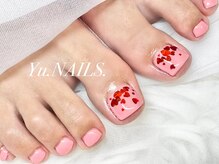 ユーネイルズ 恵比寿(Yu.NAILS.)/【フット】埋め込みハート