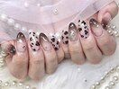 レオパード×フラッシュネイル