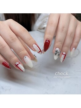 エンズネイル(O’s nail)/チェックネイル