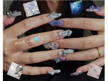 シン(XIINH)/ゴテゴテ地雷系ネイル