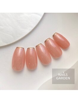ネイルズガーデン(NAILS GARDEN)/シンプル×スキニーフレンチ