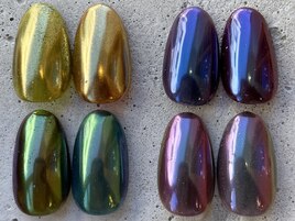 ミラー単色ネイル ¥8500～