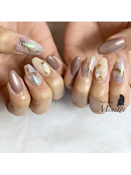 ミネット(Minette)/大理石ネイル
