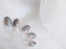 シベル(Ci belle)/塗りかけネイル/グレージュ