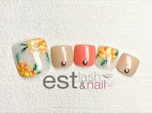 エストラッシュアンドネイル 銀座店(est lash&nail)/フットミモザネイル