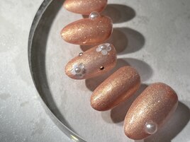 ホログラムフラワーネイル