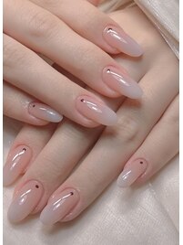 冬のスノーホワイトネイル