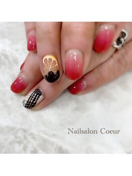 ネイルサロン クール(Nailsalon Coeur)/バレンタインネイル