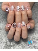 モルフォ 千駄ヶ谷(Morpho)/キラキラビジューネイル